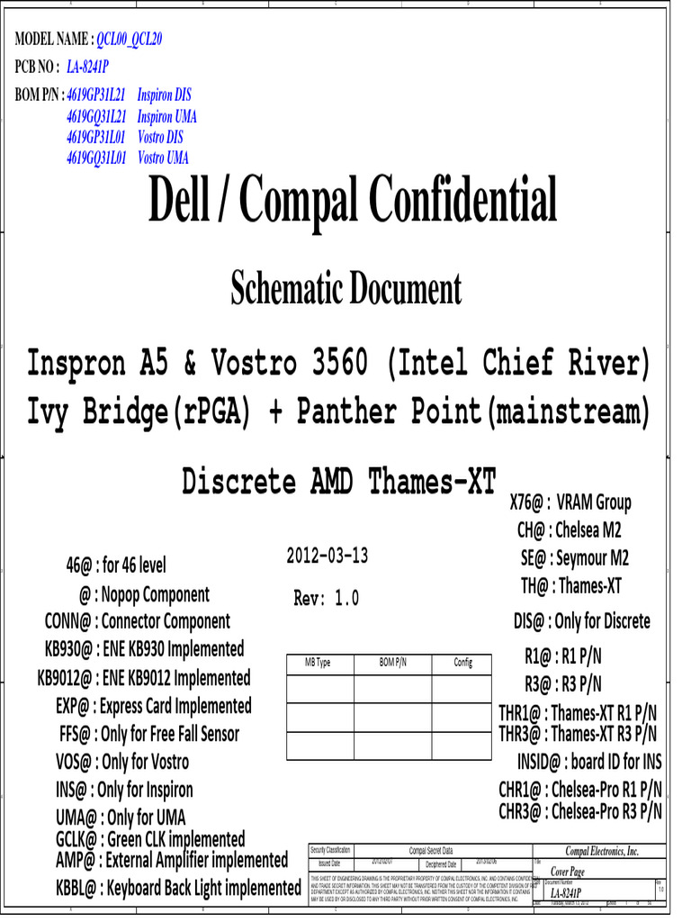 Compal LA-8241P Engineering Document | PDF | Computer Hardware ...