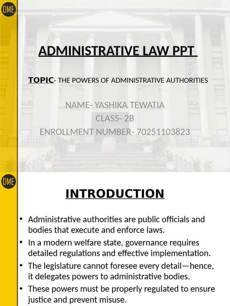 Administrative Law | PDF | Rule Of Law | Administrative Law