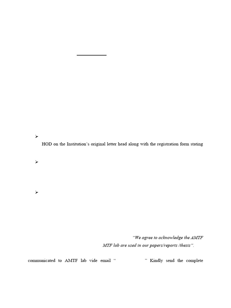 AMTF User Registration and Testing Guide | PDF | Mechanical Engineering