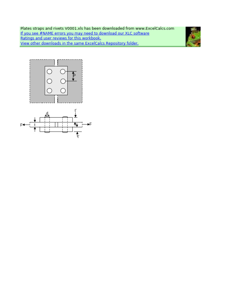 Plates Straps and Rivets V0001 | PDF | Rivet | Force