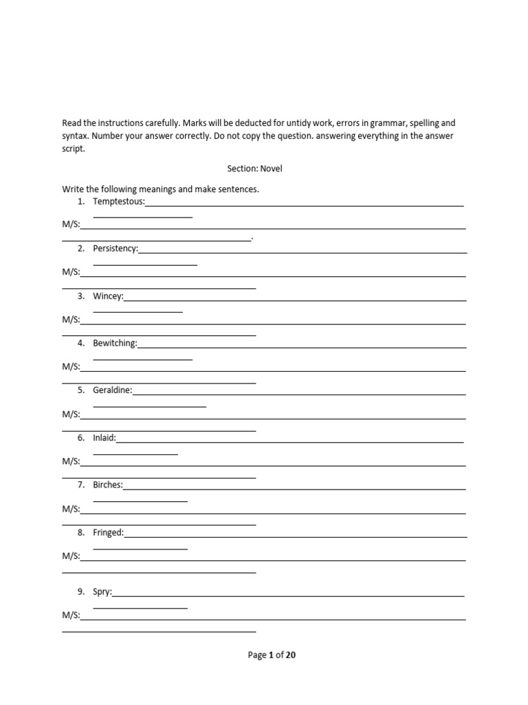 Literature Sample Paper-1 | PDF | Poetry