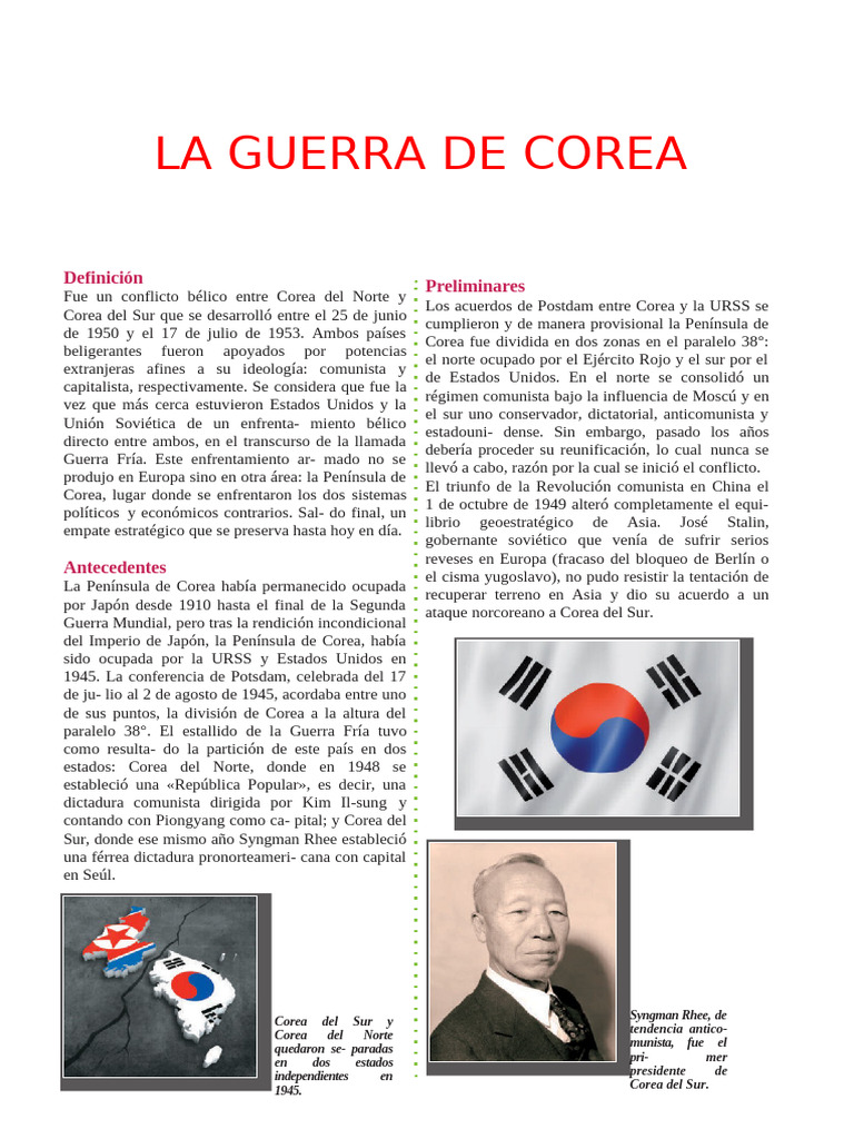 La Guerra de Corea Secundaria | PDF | Política mundial | Corea del Norte