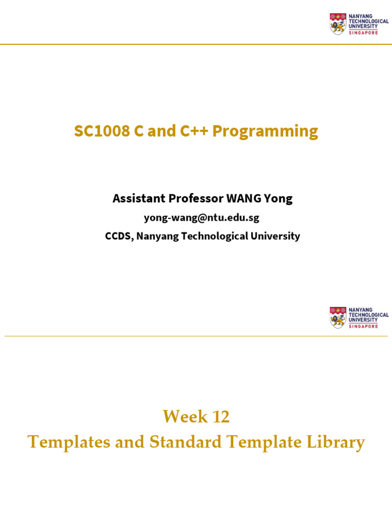 STL Templates in C++ Programming | PDF | C++ | Pointer (Computer ...