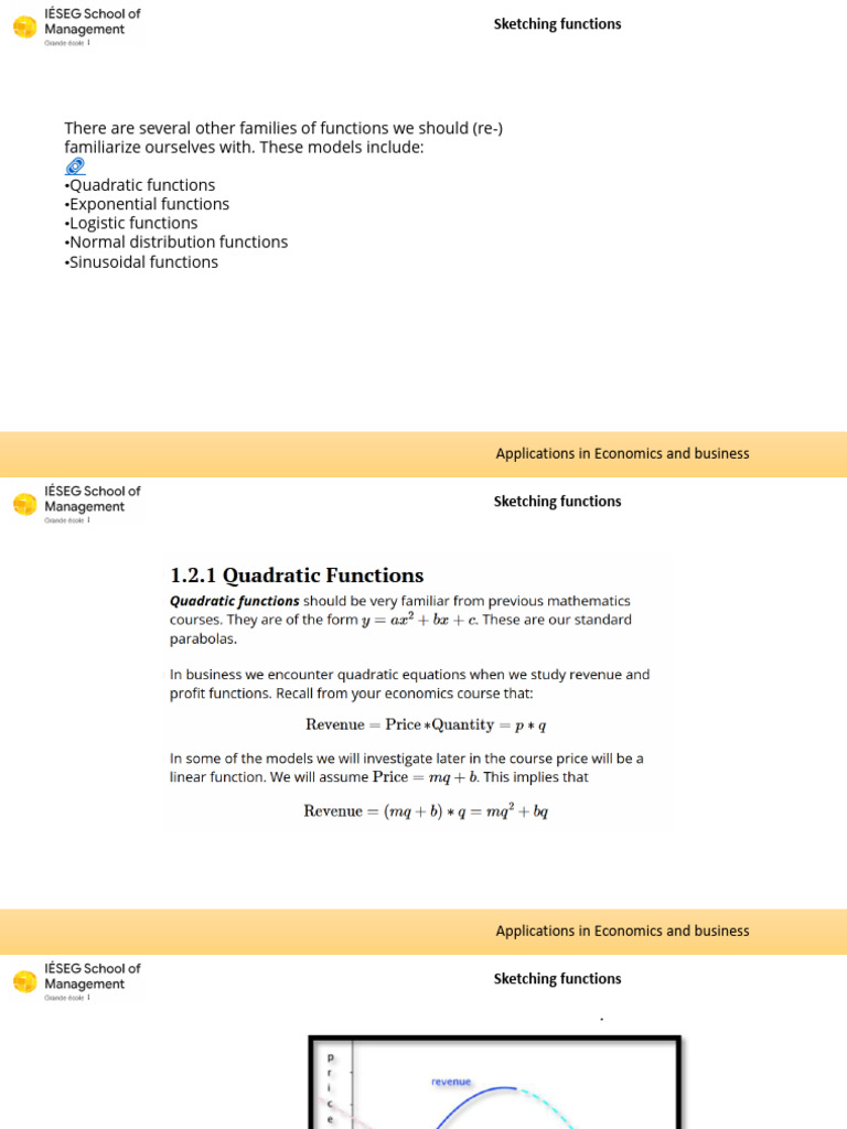 Functions in The Business Setting | PDF | Elasticity (Economics ...