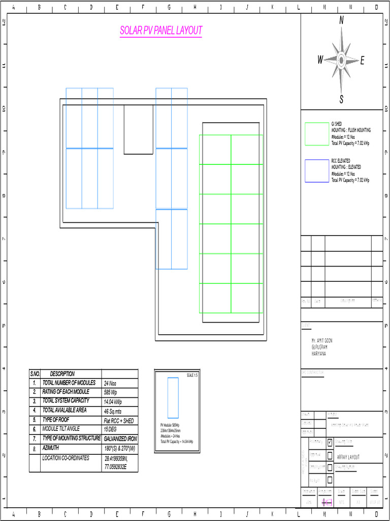 Rooftop Solar PV Array Layout Plan | PDF | Solar Panel | Photovoltaics