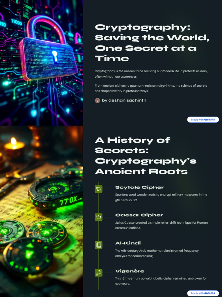 Cryptography Saving The World One Secret at A Time | PDF | Cryptography ...