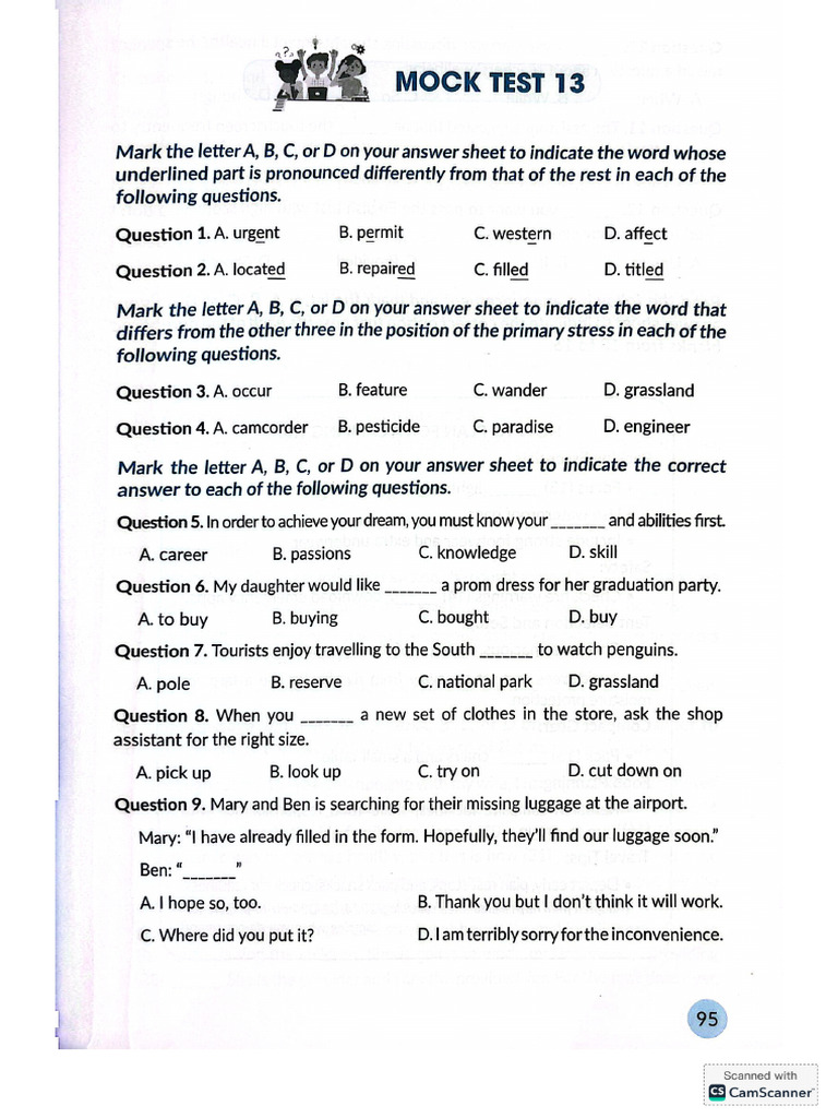 Mock Test 13,14 | PDF