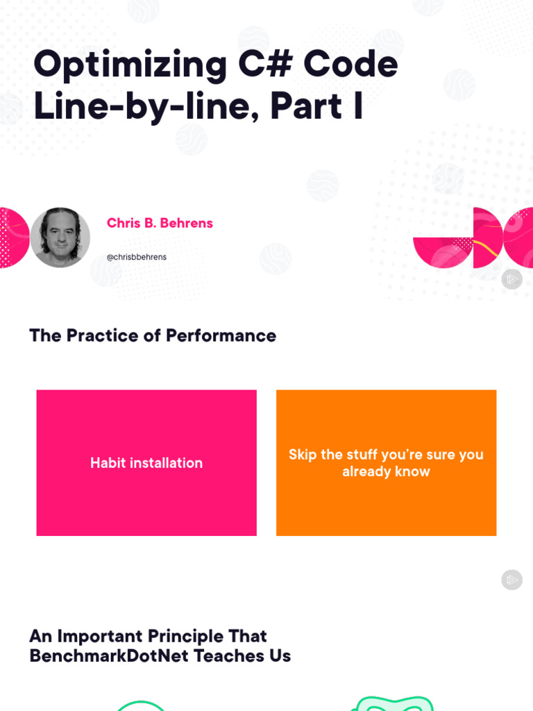 Optimizing C# Code Performance | PDF | Applied Mathematics | Economics