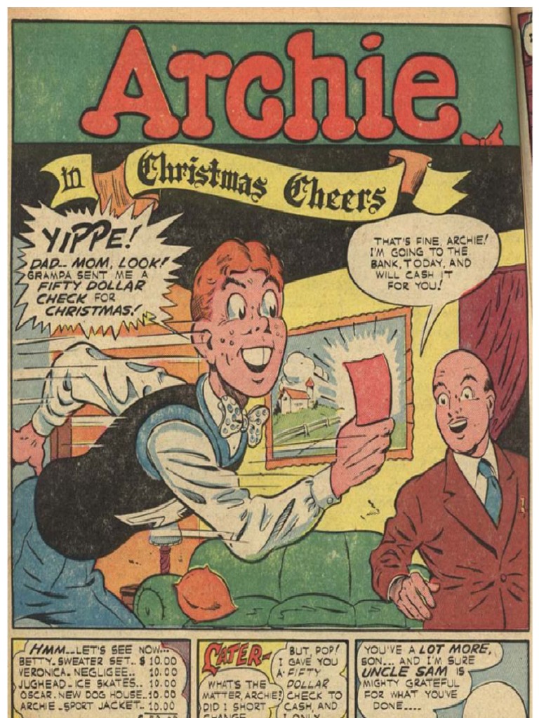 Archie - A Vintage Story From Pep Comics Feb 1944 Issue | PDF | Science ...