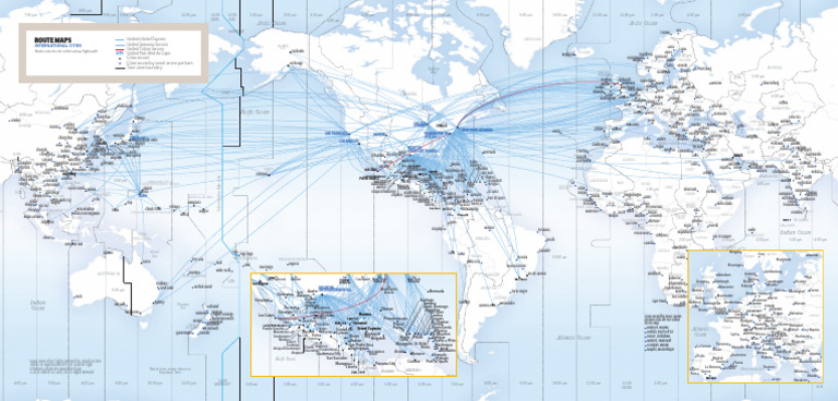 World Time Zones and Flight Routes | PDF | Aviation | Airlines