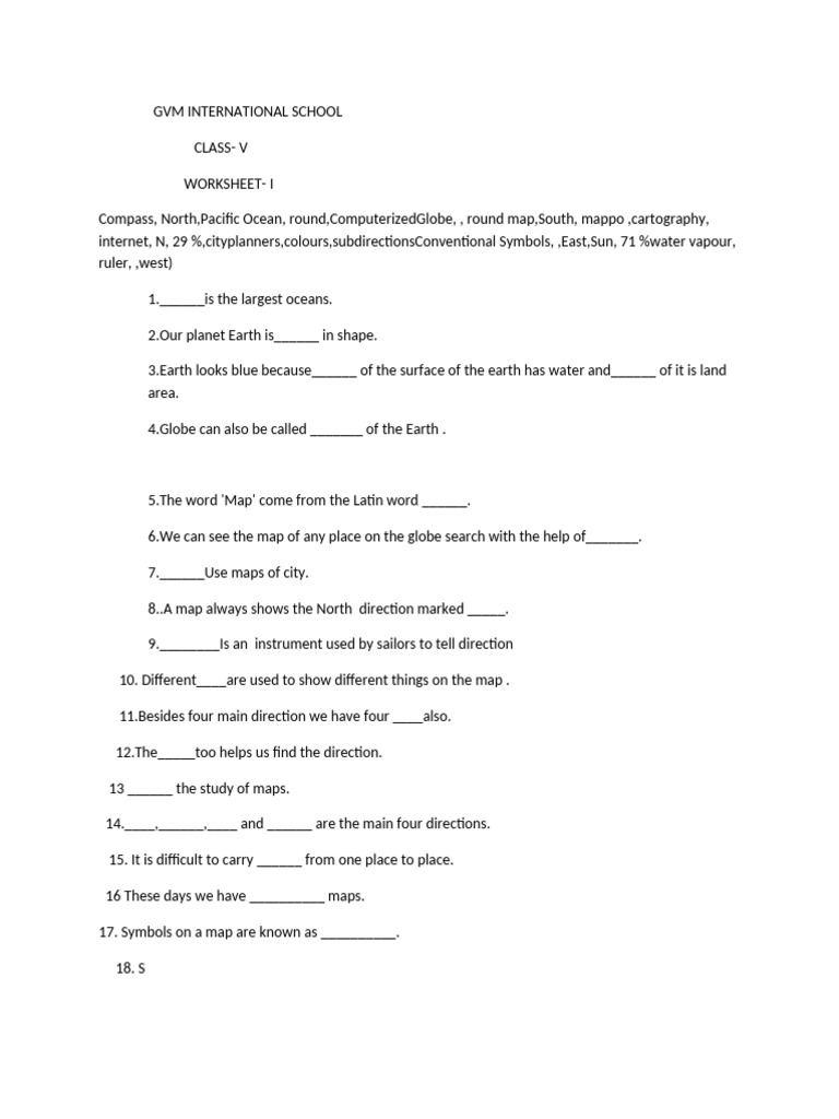 Worksheet Pdf