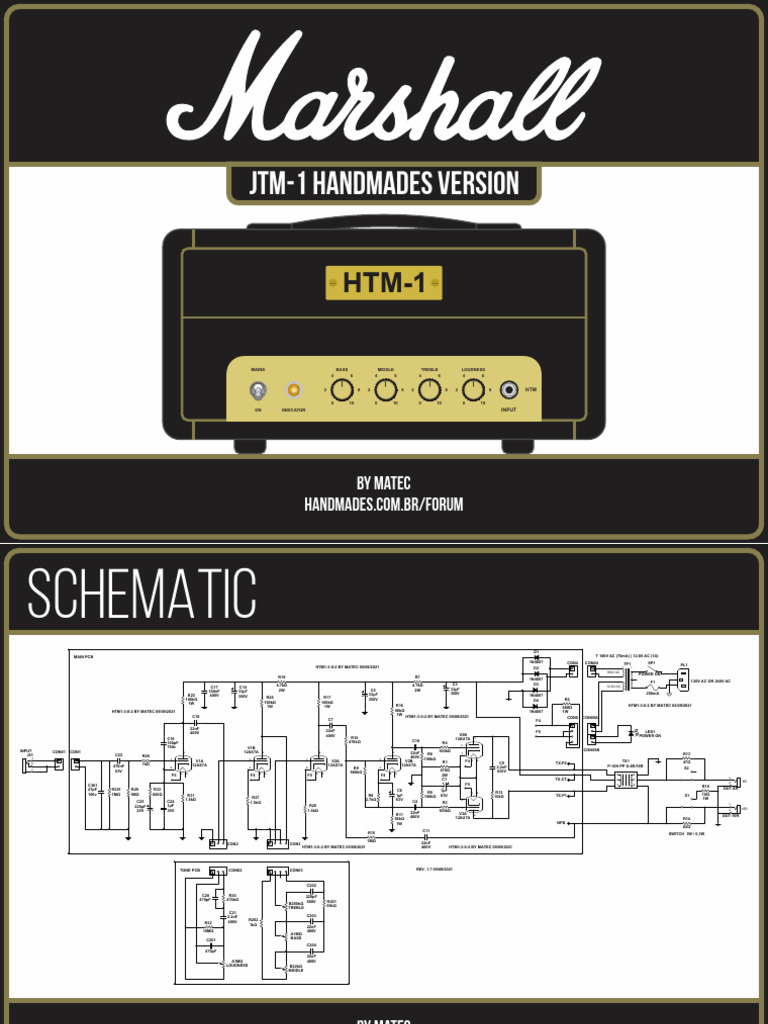 HTM-1 Tube Amplifier Schematic Guide | PDF | Manufactured Goods ...