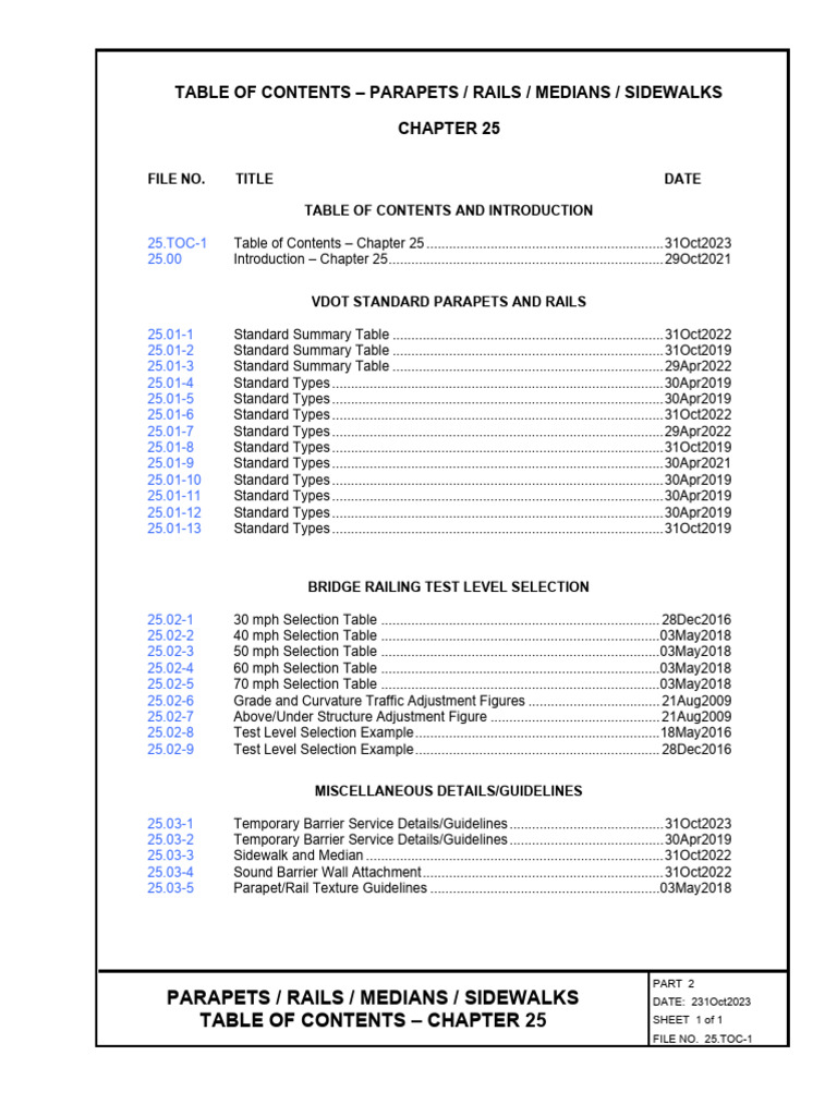 VDOT TL4 Parapet Standards Overview | PDF | Transport | Land Transport