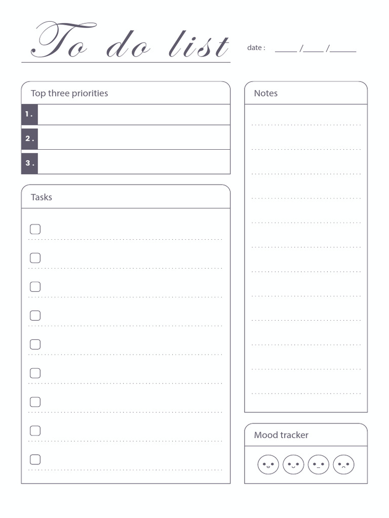 To Do List | PDF