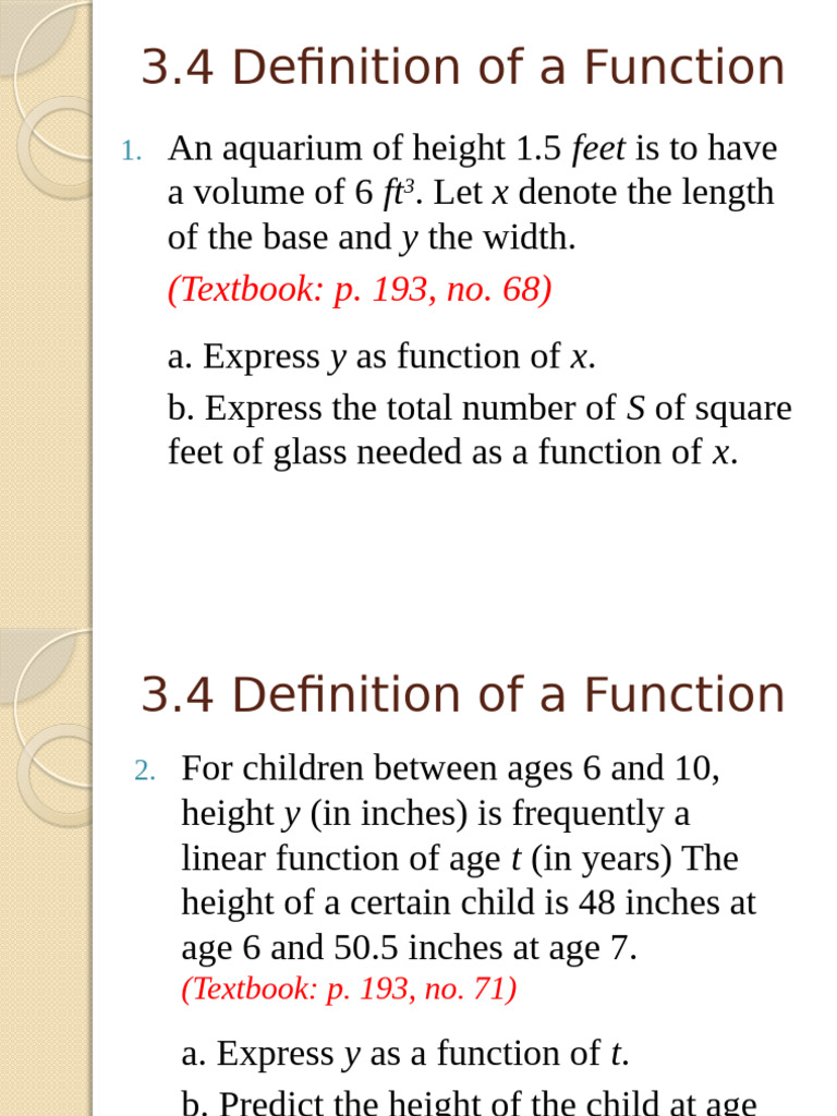 Definition of A Function | PDF