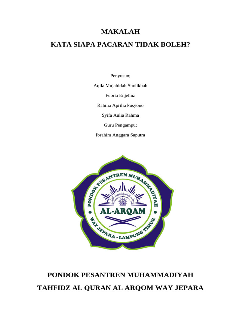 Hukum Pacaran dalam Islam | PDF