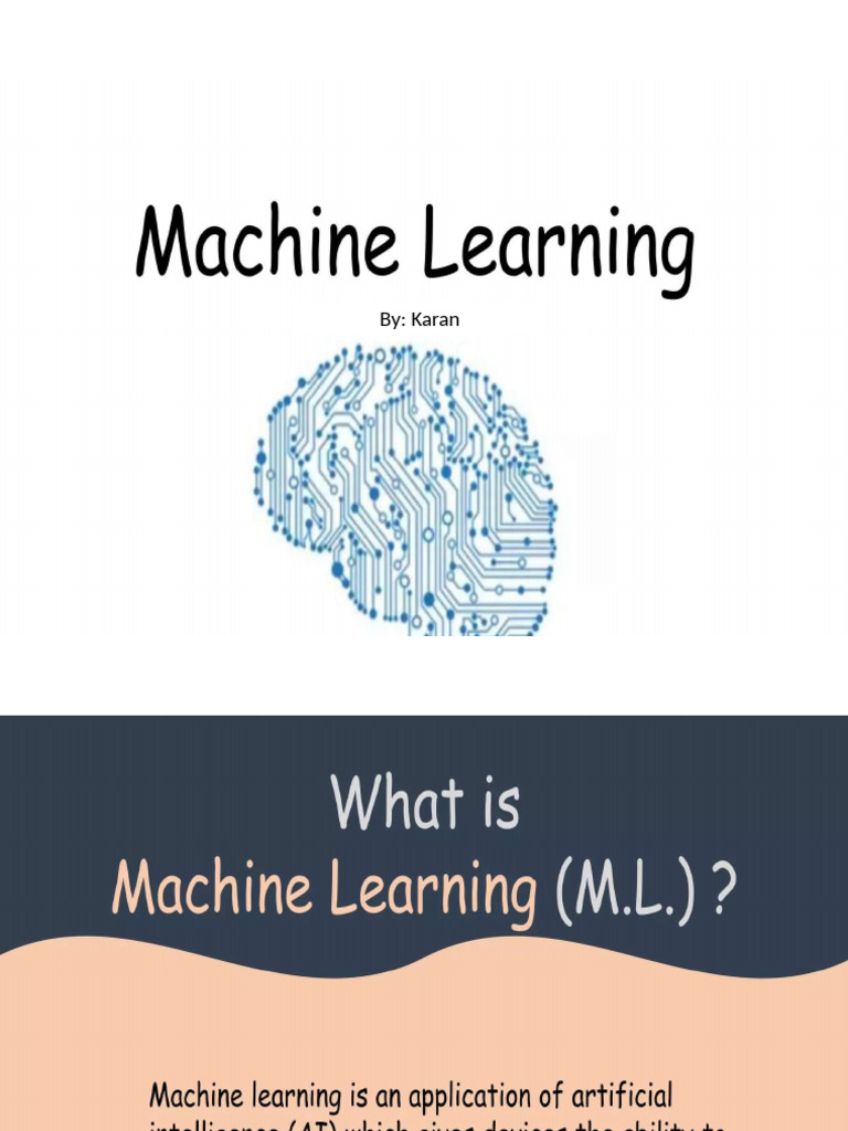 Machine Learning | PDF