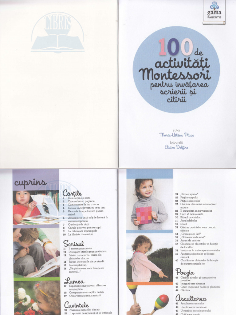 100 de Activitati Montessori Pentru Invatarea Scrierii | PDF
