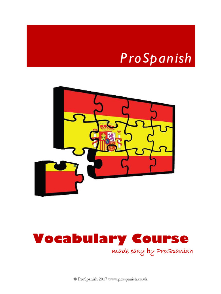 ProSpanish Vocabulary Course Overview | PDF