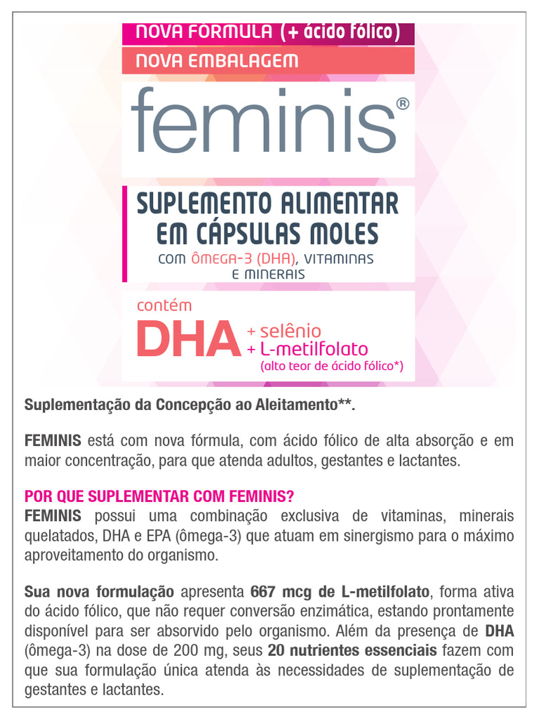Bula Feminis | PDF | Vitamina | Gravidez