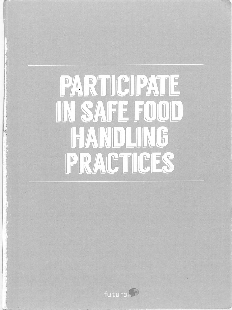 Book - SITXFSA002 Participate in Safe Food Handling Practices 1 | PDF