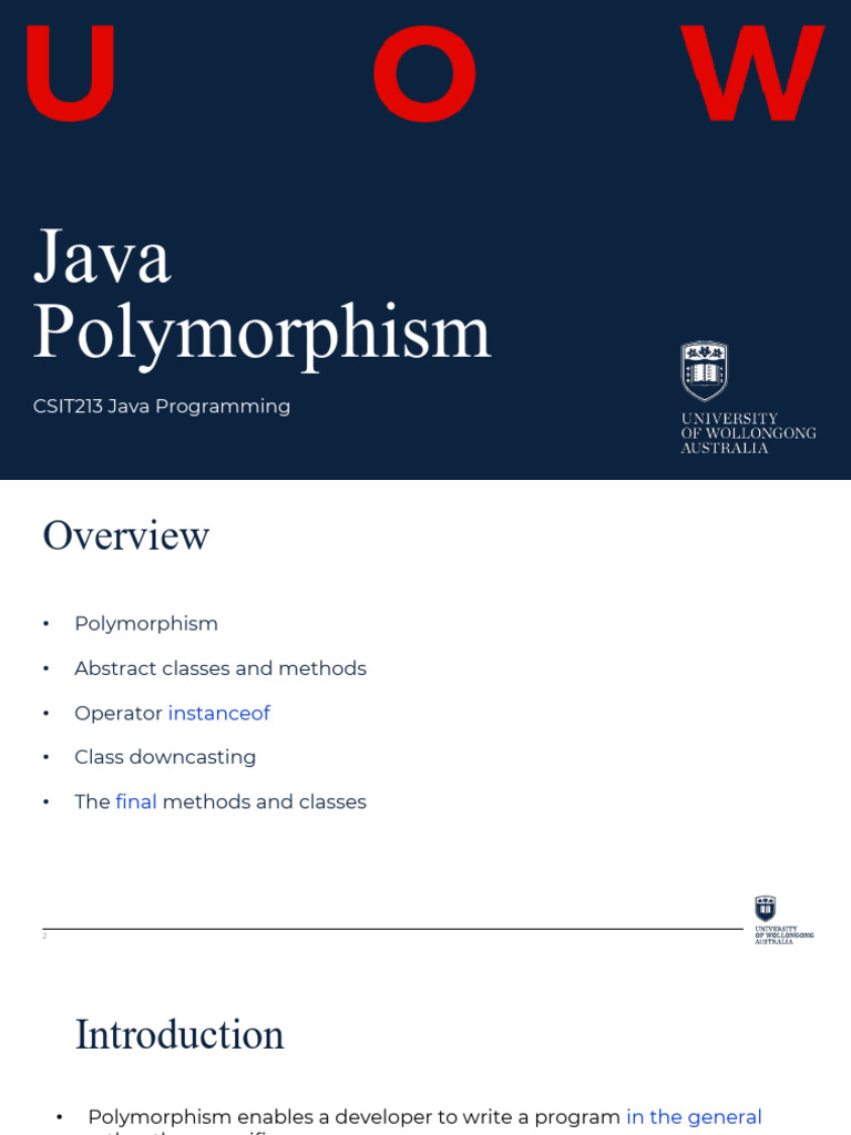 Java Polymorphism Explained | PDF | Inheritance (Object Oriented ...