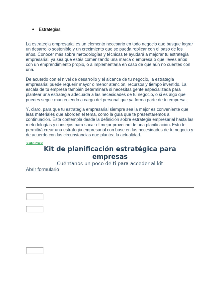Estrategias para el Crecimiento Empresarial | PDF | Marketing | Business