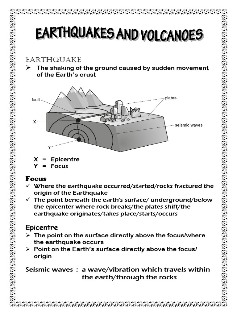 Earthquakes and Volcanoes | PDF | Plate Tectonics | Volcano