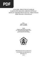 Download thesis  ANALISIS  PERATURAN DAERAH  KABUPATEN REJANG LEBONG DITINJAU DENGAN TEKNIK  PENYUSUNAN  PERATURAN PERUNDANG-UNDANGAN  by Presty Larasati Kumitrika SN85310072 doc pdf