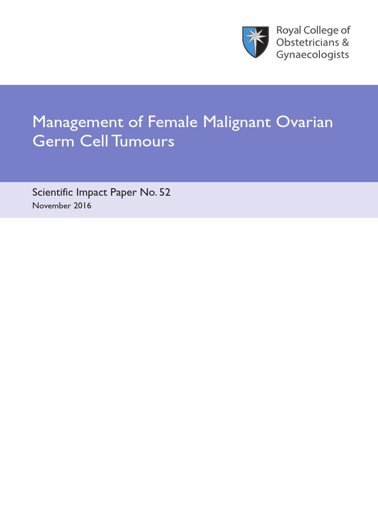 Sip - 52management of Female Malignant Ovarian Germ Cell Tumors | PDF ...