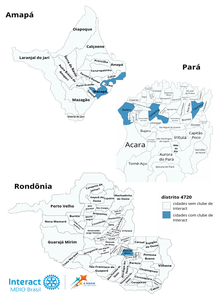 Mapas Distritos e Clubes | PDF