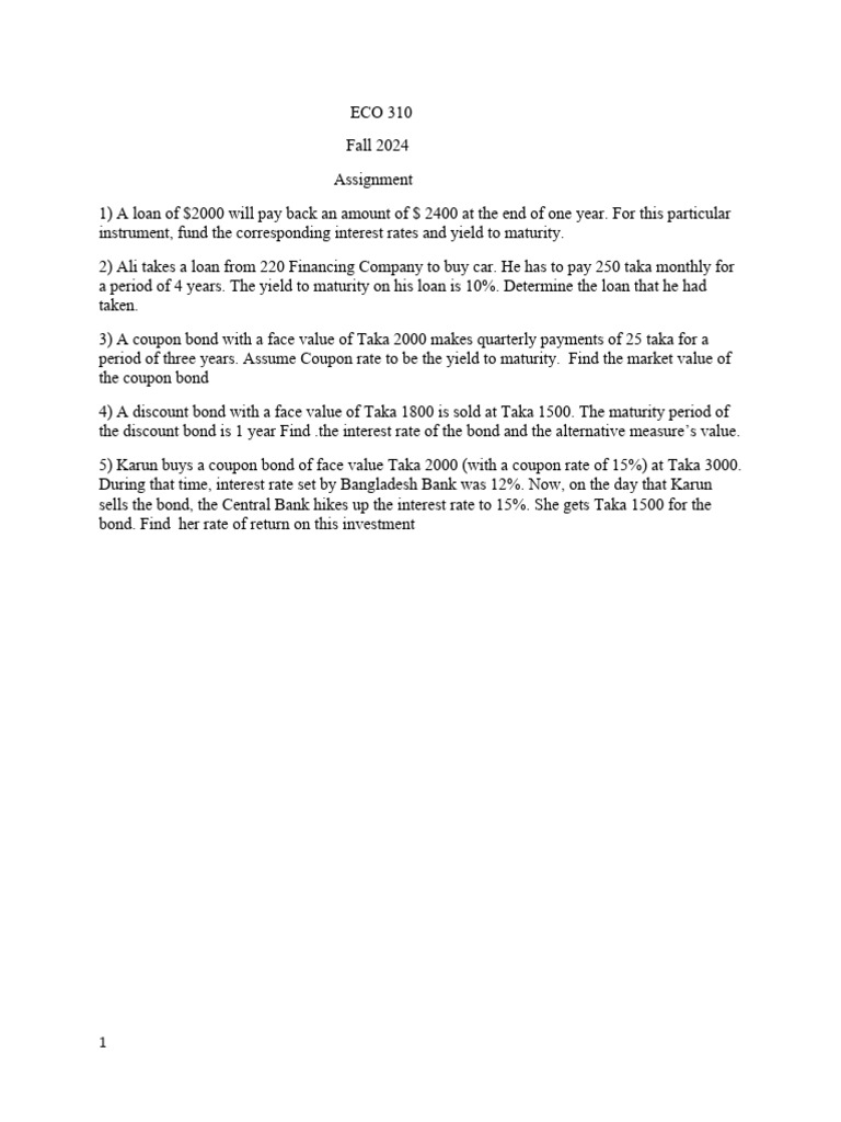 310 Assignment | PDF