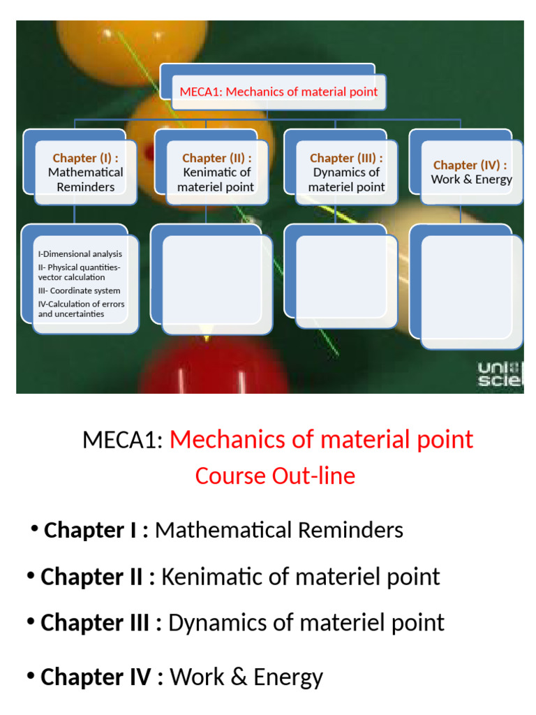 Mechanics of Material Point Overview | PDF | Euclidean Vector ...