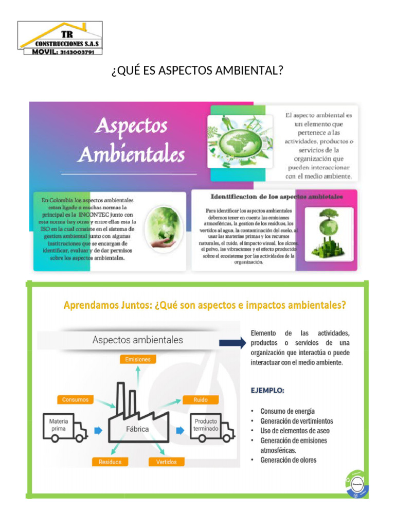 Aspectos Ambientales Definidos | PDF