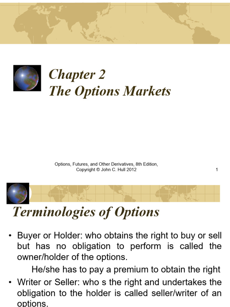 Chapter 2 - Part 1 | PDF | Option (Finance) | Futures Contract