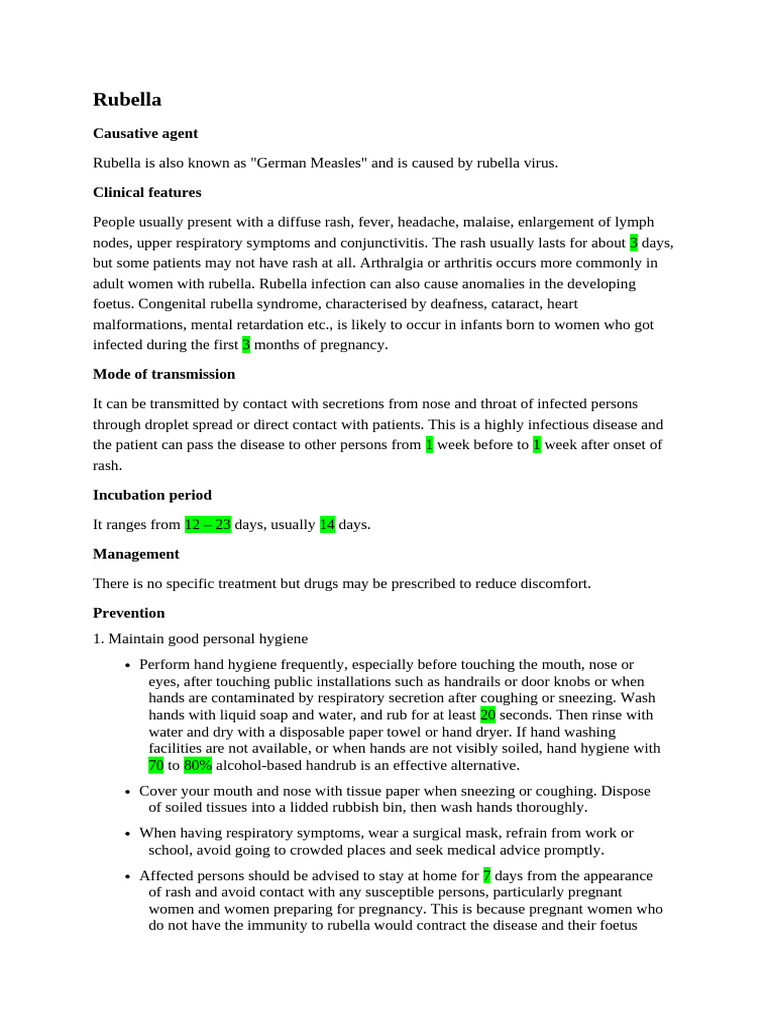 Understanding Rubella in Pregnancy | PDF | Vaccines | Health Sciences