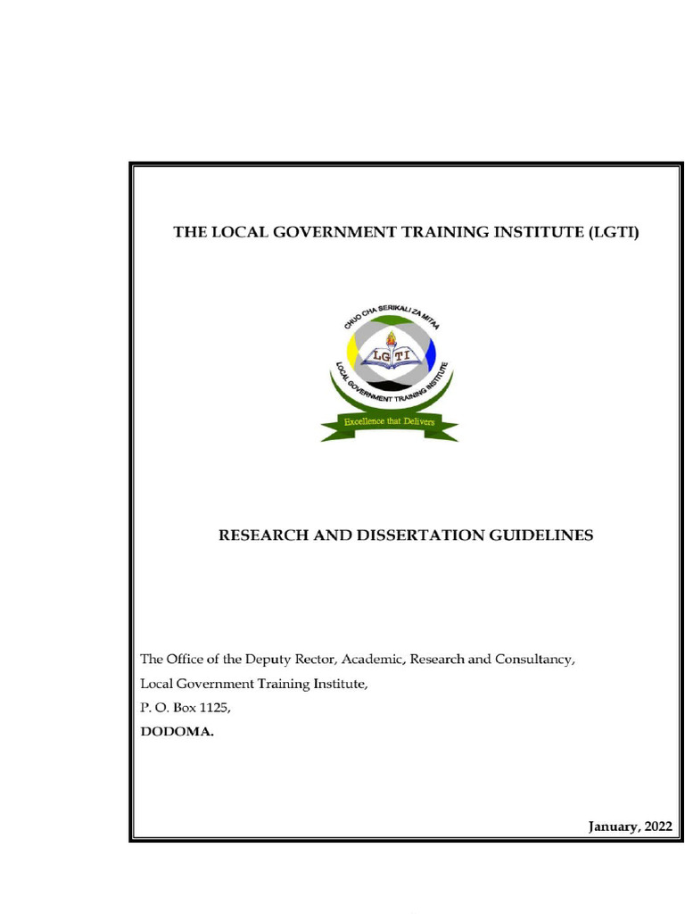 Research & Dissertation Guidelines - 241231 - 120322 | PDF