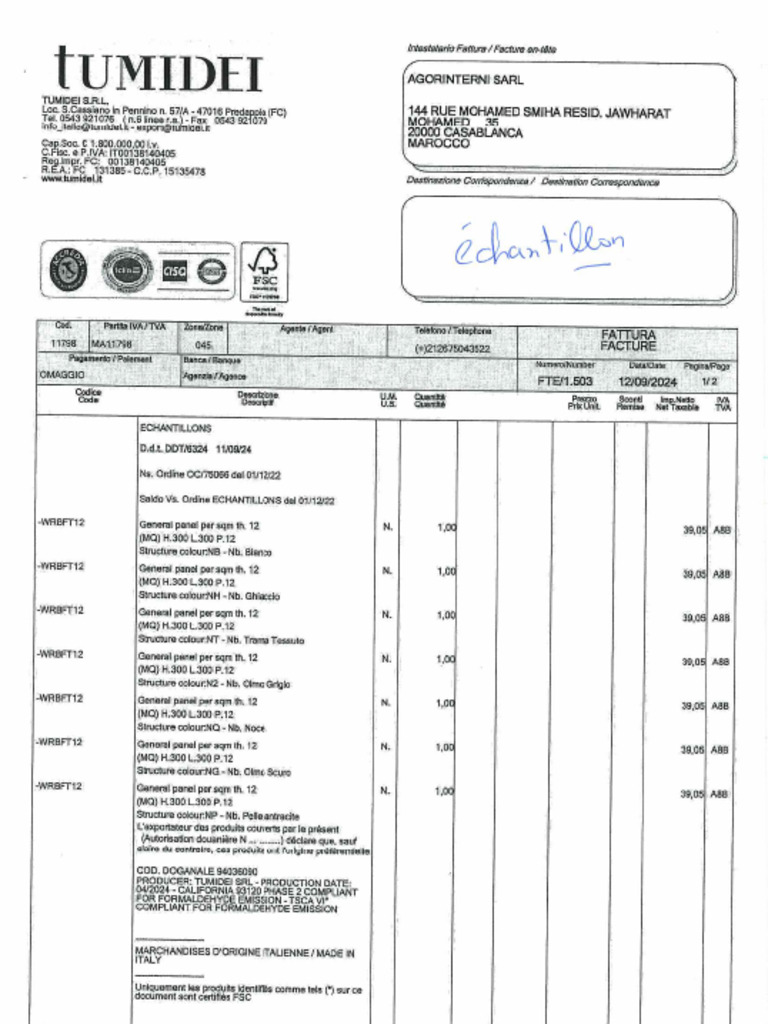 Dcts Echantillon | PDF