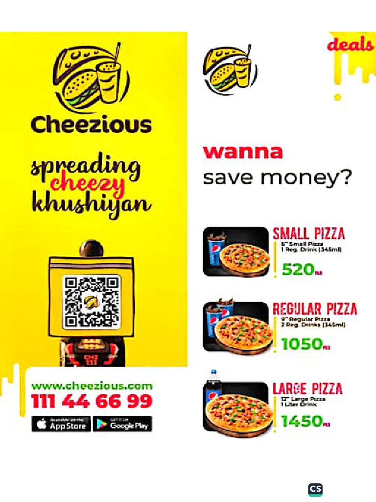 Cheezious Menu | PDF