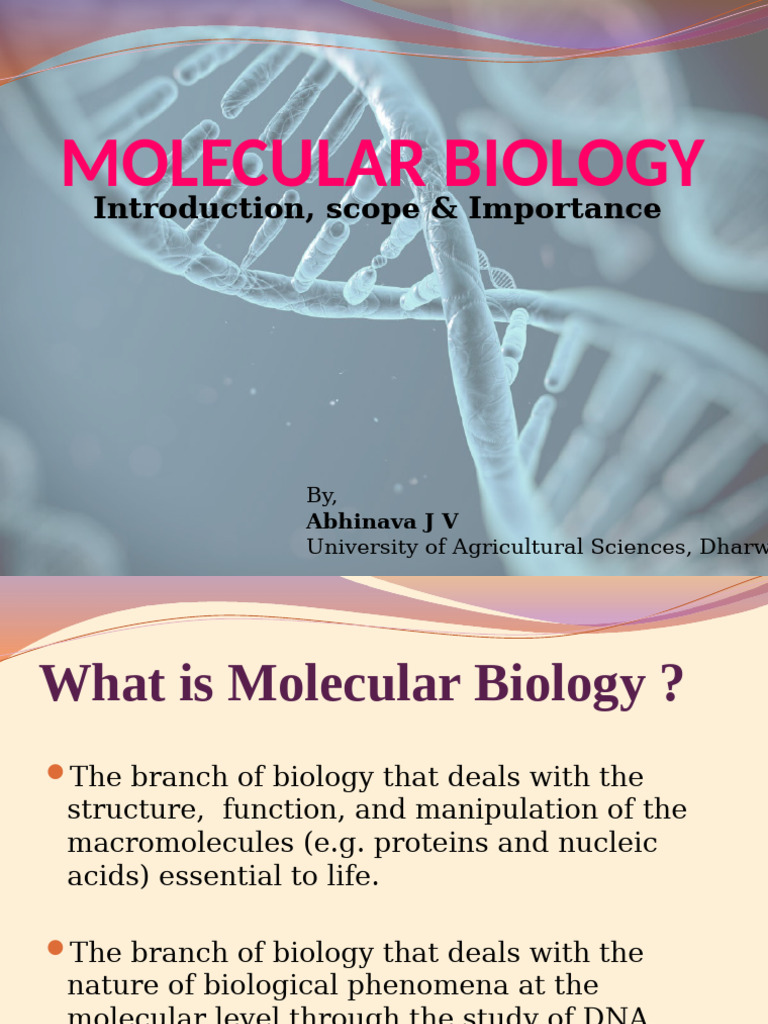 Overview of Molecular Biology Concepts | PDF | Cell (Biology) | Dna