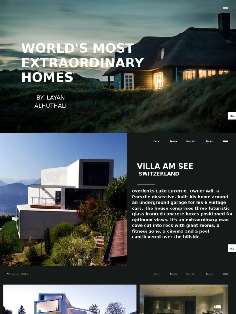 Extraordinary Homes Around the World | PDF | Architectural Design ...