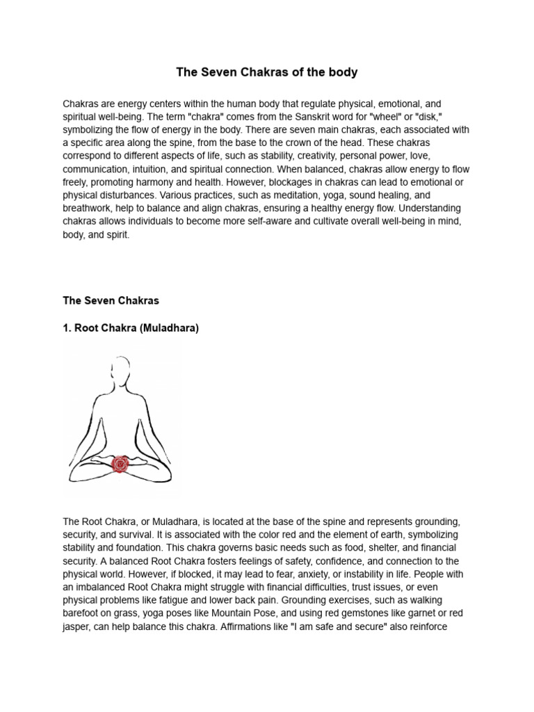 Understanding the Seven Chakras | PDF | Chakra