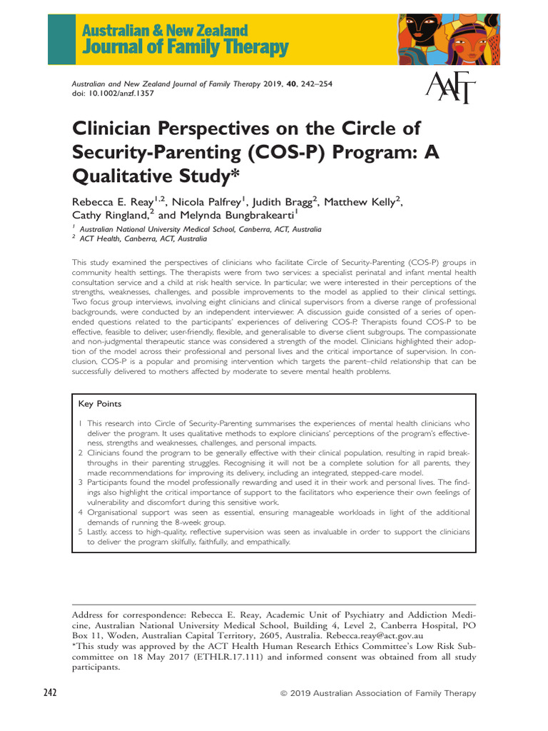 Article 2 COS-P Strengths From A Clinician Point | PDF | Attachment ...