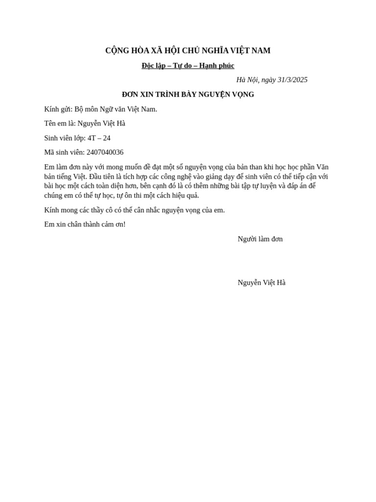 Bài Tập - STT45 Nguyễn Việt Hà | PDF