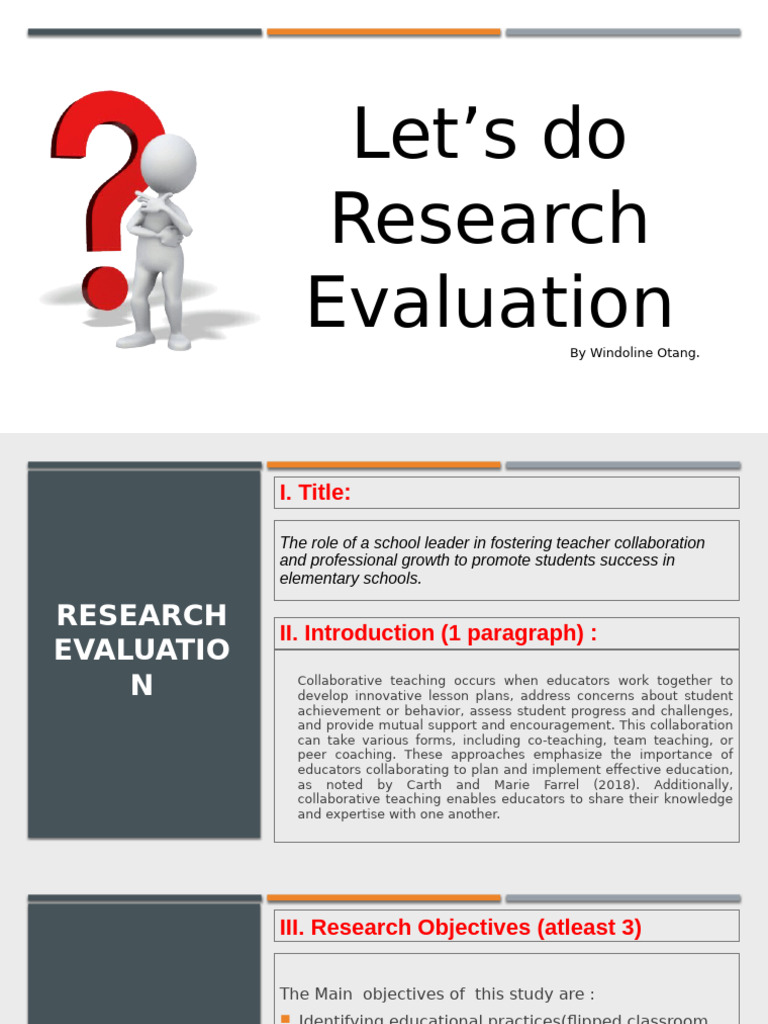 Unit 6.3 Research Methods in Education Reference | PDF | Teachers ...