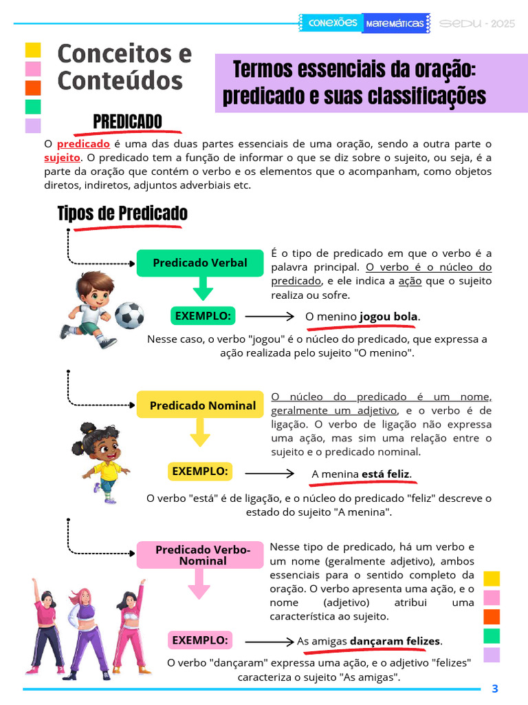 Tipos de Predicado na Oração | PDF | Predicado (gramática) | Assunto ...