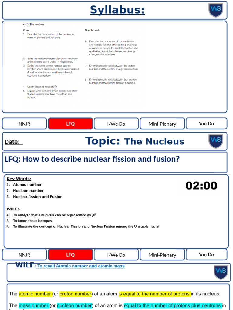 Understanding Nuclear Fission and Fusion | PDF | Atomic Nucleus ...