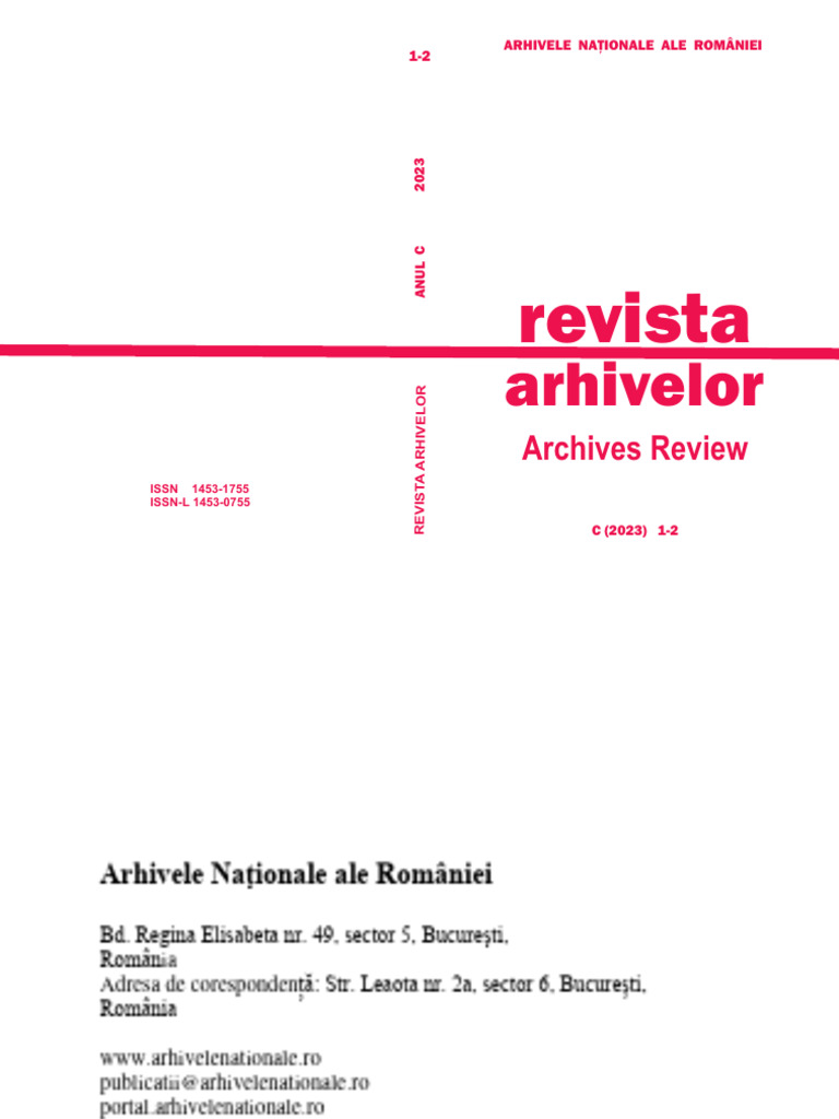 Gestion des Archives en Roumanie | PDF | Métadonnées | Archives