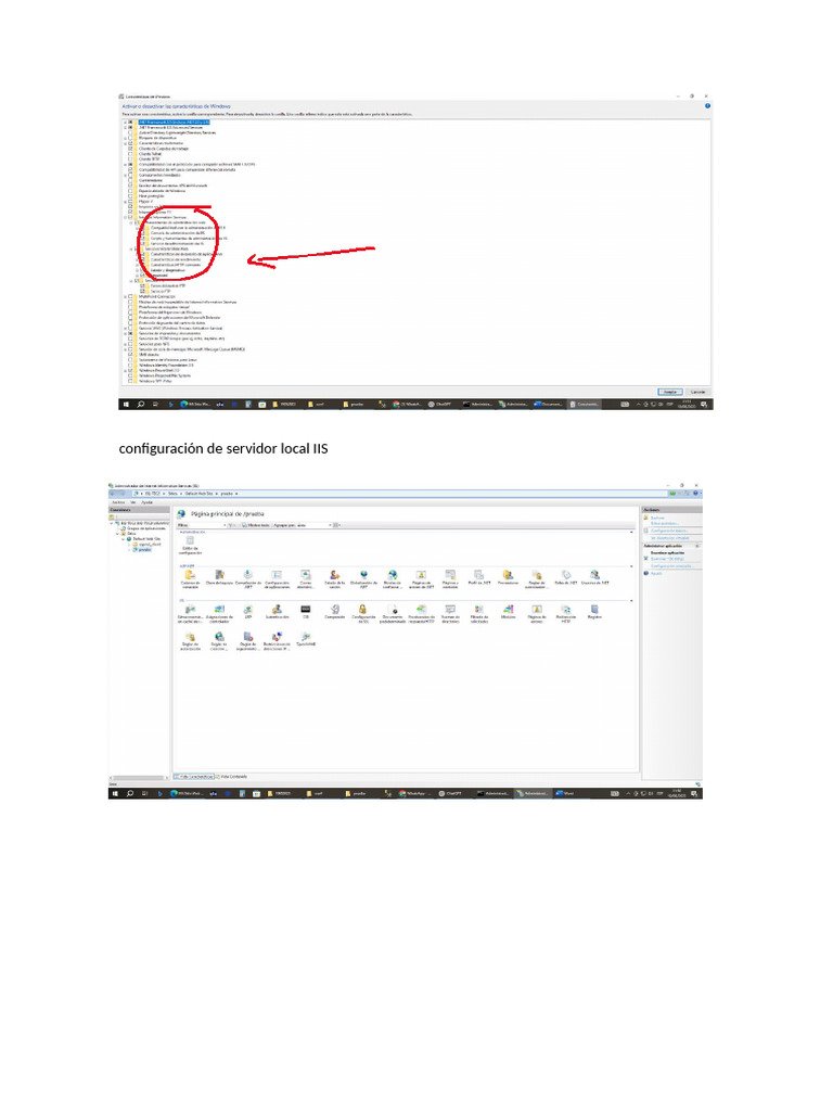 Configuración de Servidor Local IIS | PDF
