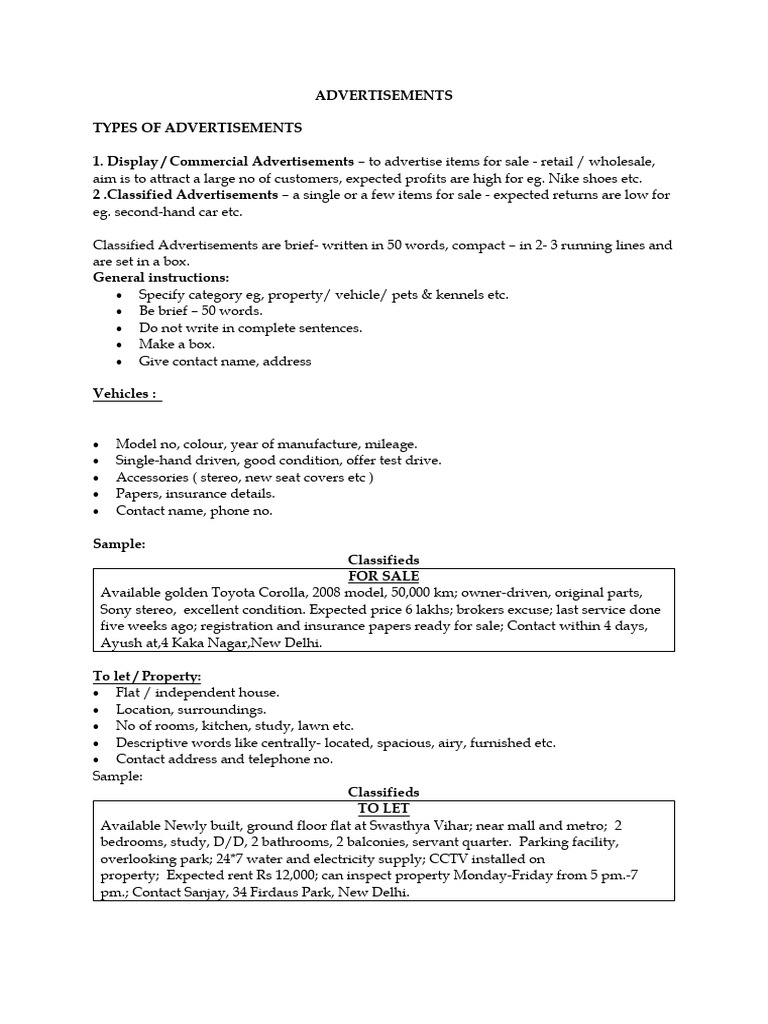 Guidelines for Effective Advertisements | PDF | Argument | Thought